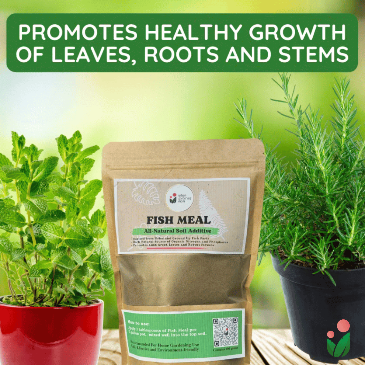 Fish Meal - All-Natural Soil Additive Derived from Dried Ground Fish Parts (Ideal For Home Gardening Use and Rich in Organic Plant Nutrients)