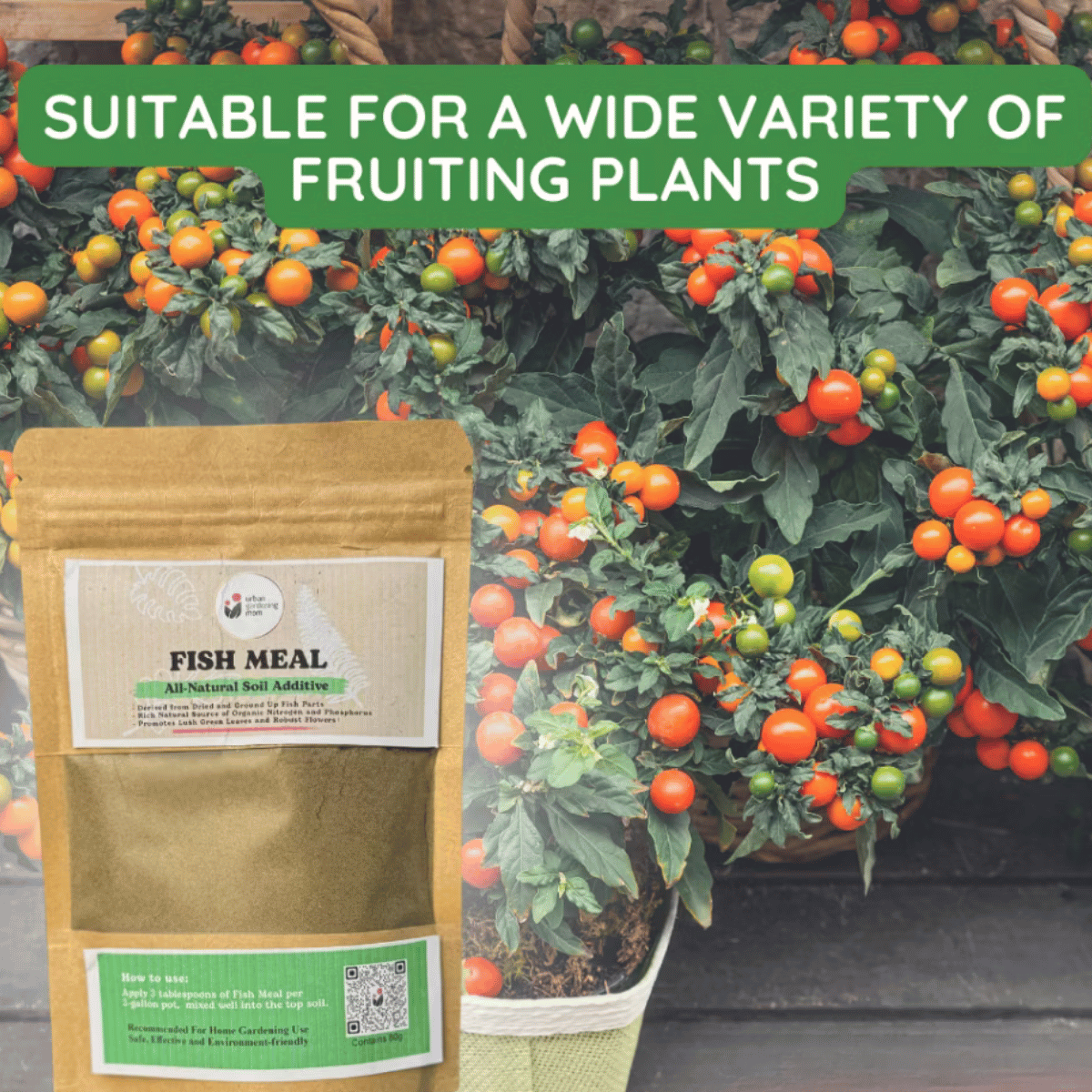 Fish Meal - All-Natural Soil Additive Derived from Dried Ground Fish Parts (Ideal For Home Gardening Use and Rich in Organic Plant Nutrients)