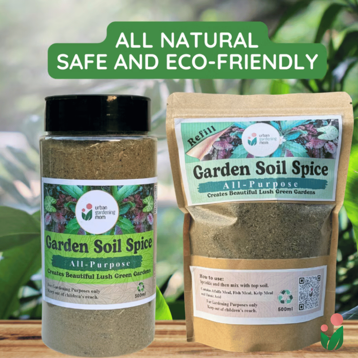 All Purpose Garden Soil Spice - All Natural Plant Food for Potted Plants