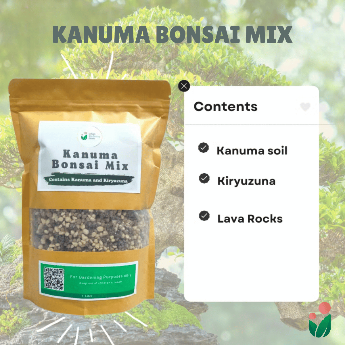 1-liter Kanuma Bonsai Mix