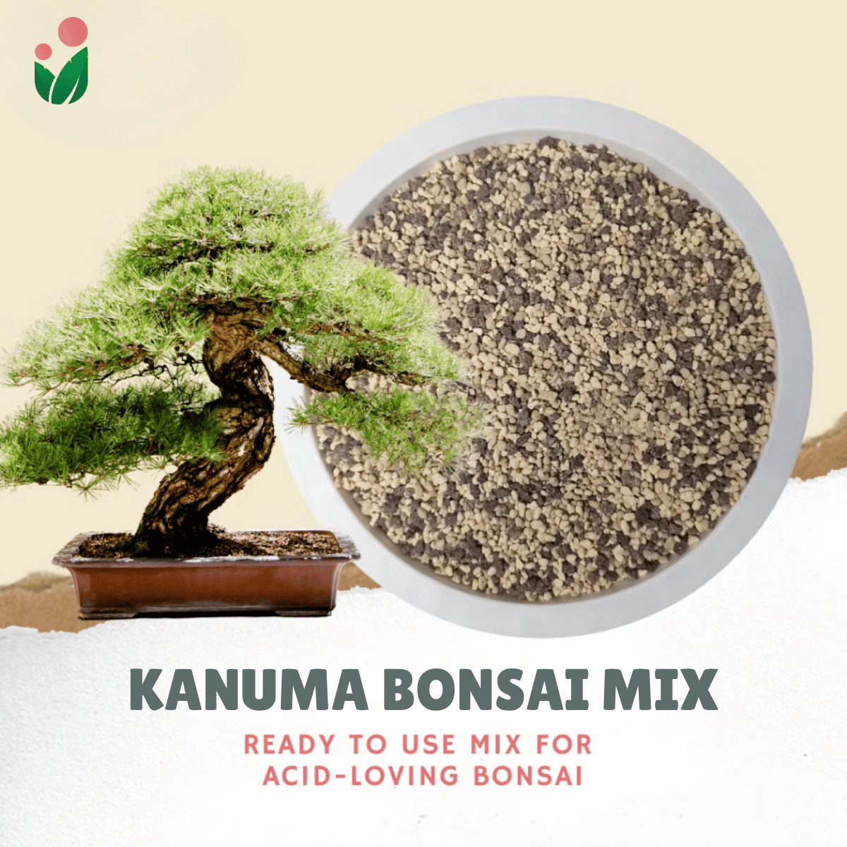 bonsai tree mix 1-liter Kanuma Bonsai Mix