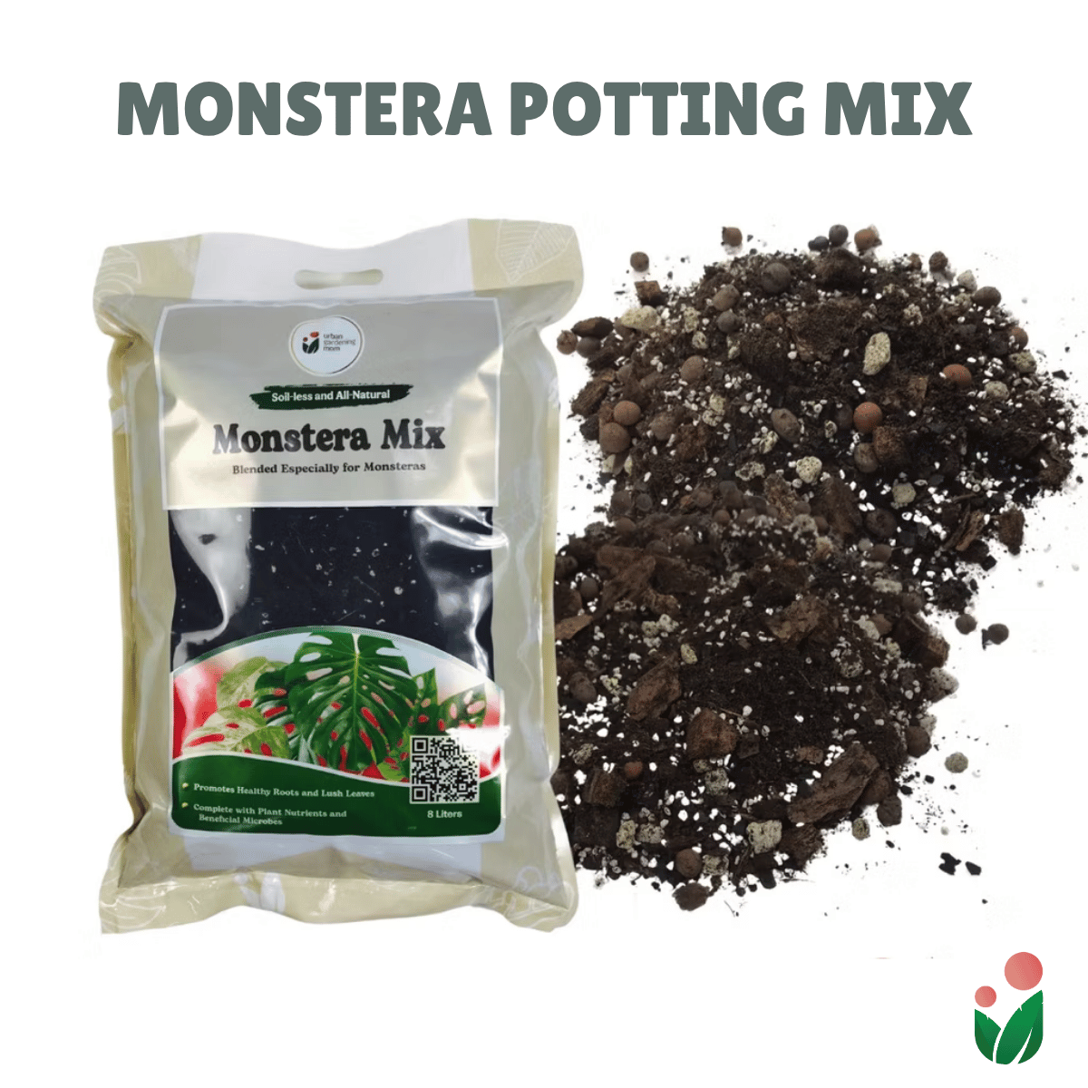 8-liter PREMIUM MONSTERA POTTING MIX  Best Soil-less Mix for Monsteras and Similar Aroids