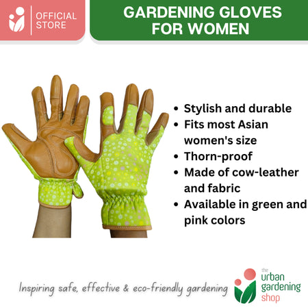 Stylish Gardening Gloves for Women (Grip Made of Durable Leather)