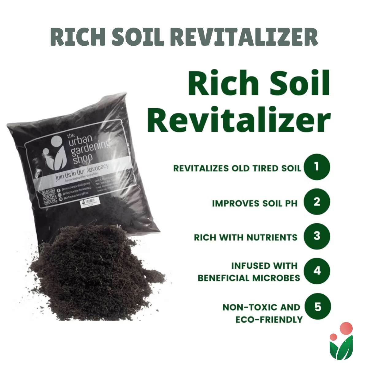 RICH SOIL REVITALIZER   (High Quality Soil Conditioner for Visibly Healthier Plants)