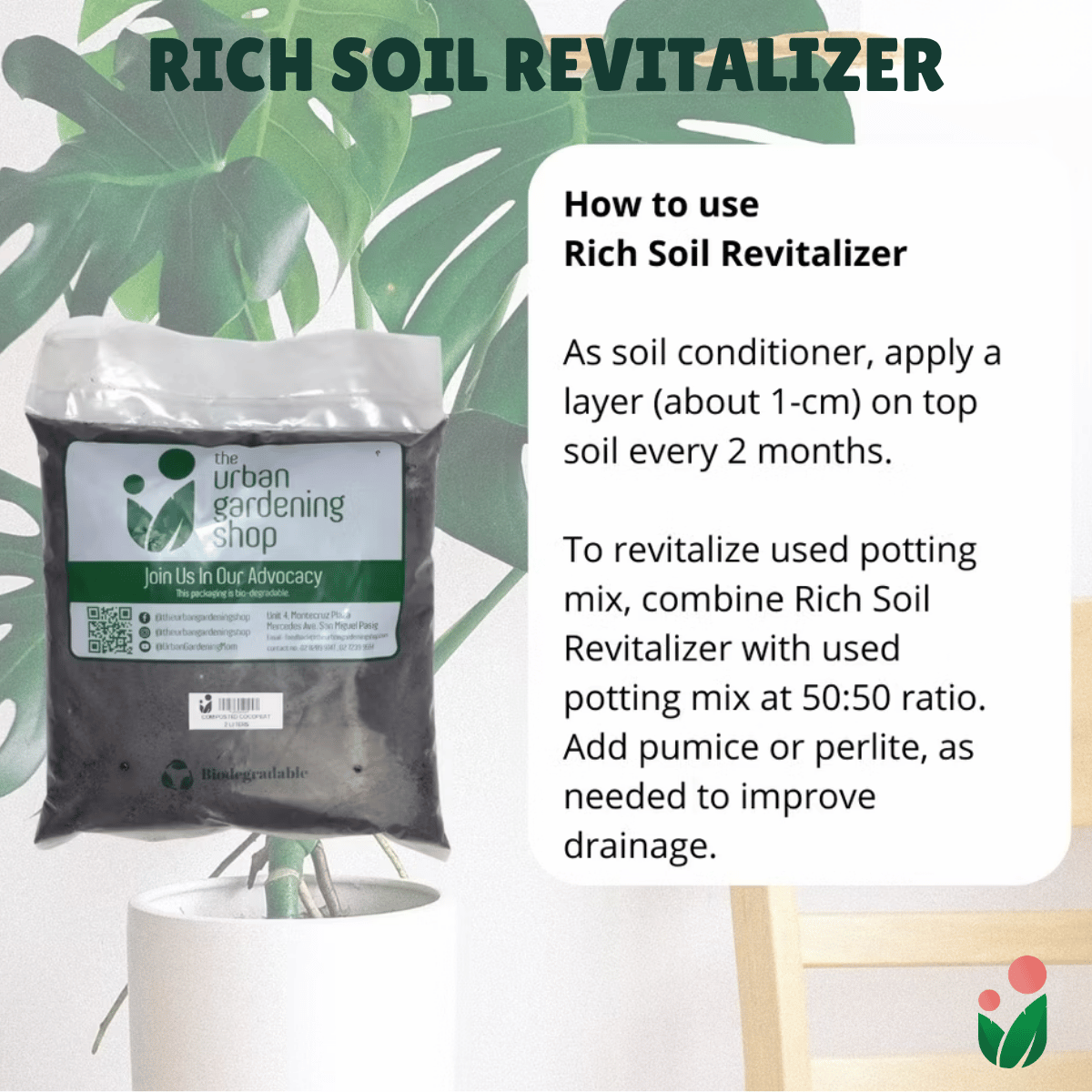 RICH SOIL REVITALIZER   (High Quality Soil Conditioner for Visibly Healthier Plants)