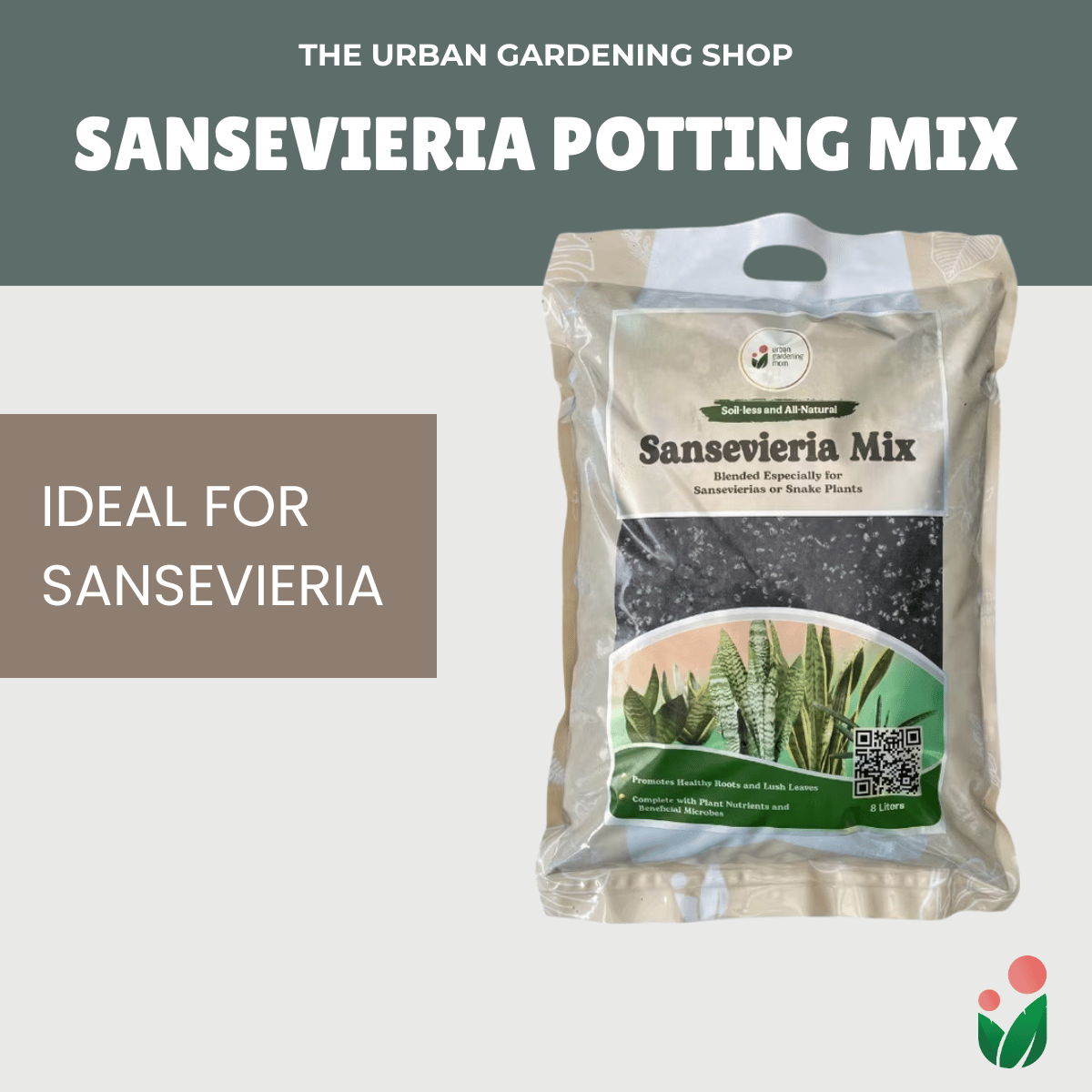 8-liter Sansevieria Mix - Soilless Potting For Potted Snake Plants