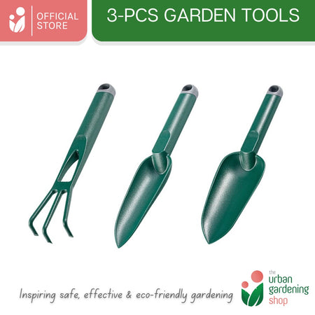(3-pcs Green) PREMIUM HAND TOOLS 3pcs- Set for Gardening Purposes