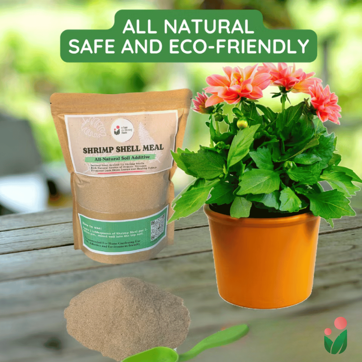 Shrimp Shell Meal - Derived from Ground Shrimp Shells (Contains Rich Organic Nutrients for Plants)