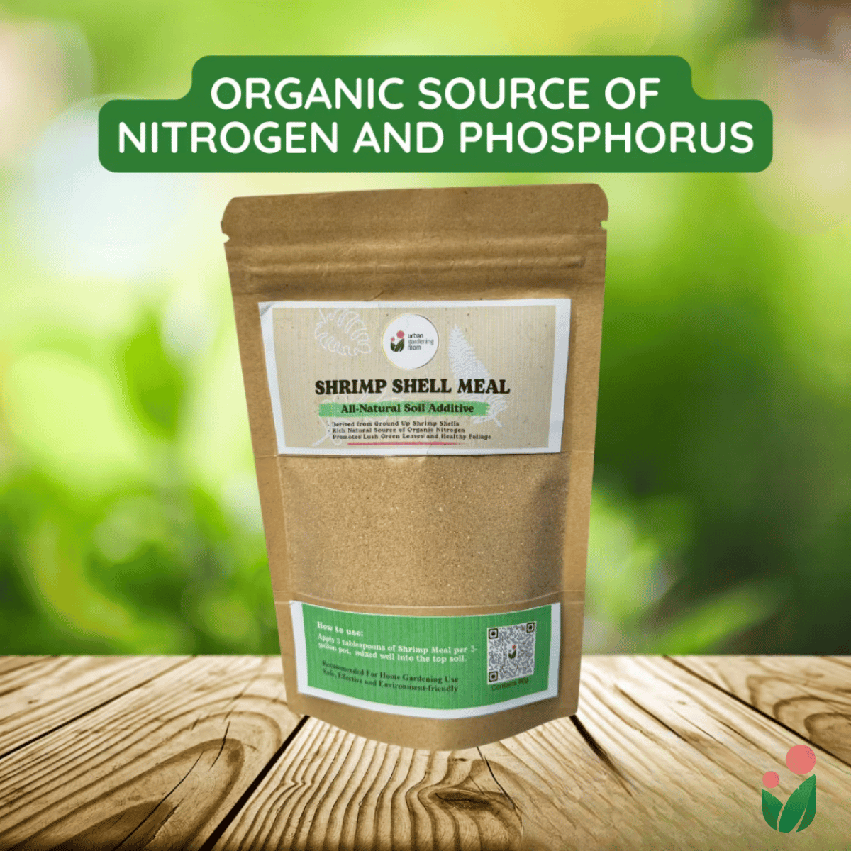 Shrimp Shell Meal - Derived from Ground Shrimp Shells (Contains Rich Organic Nutrients for Plants)