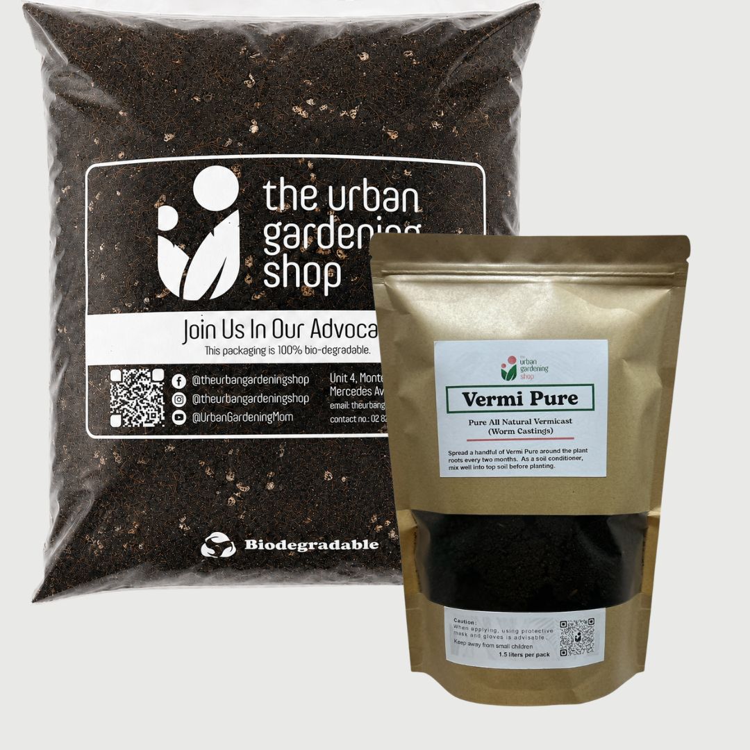 8-liter SOIL-LESS POTTING MIX FOR ALL PURPOSE   Soil-less Potting Mix (Better than Loam Soil) Plus Choice of Rabbit Manure, Chicken Manure or Worm Castings