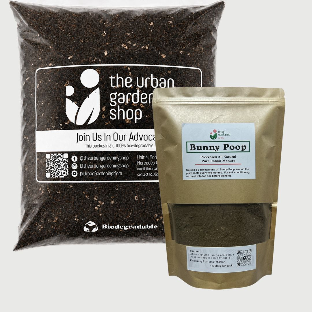 8-liter SOIL-LESS POTTING MIX FOR ALL PURPOSE   Soil-less Potting Mix (Better than Loam Soil) Plus Choice of Rabbit Manure, Chicken Manure or Worm Castings