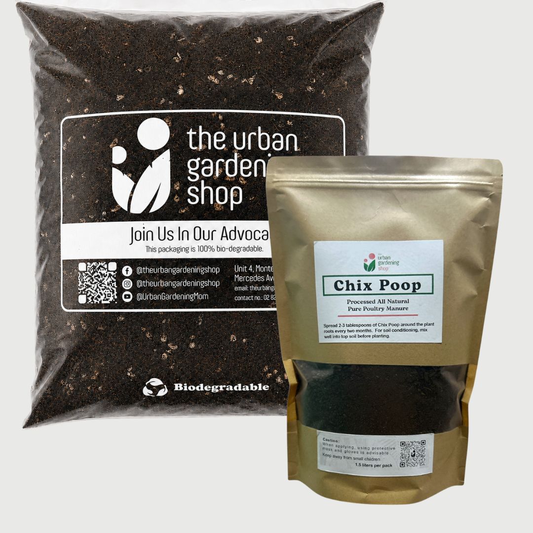 8-liter SOIL-LESS POTTING MIX FOR ALL PURPOSE   Soil-less Potting Mix (Better than Loam Soil) Plus Choice of Rabbit Manure, Chicken Manure or Worm Castings
