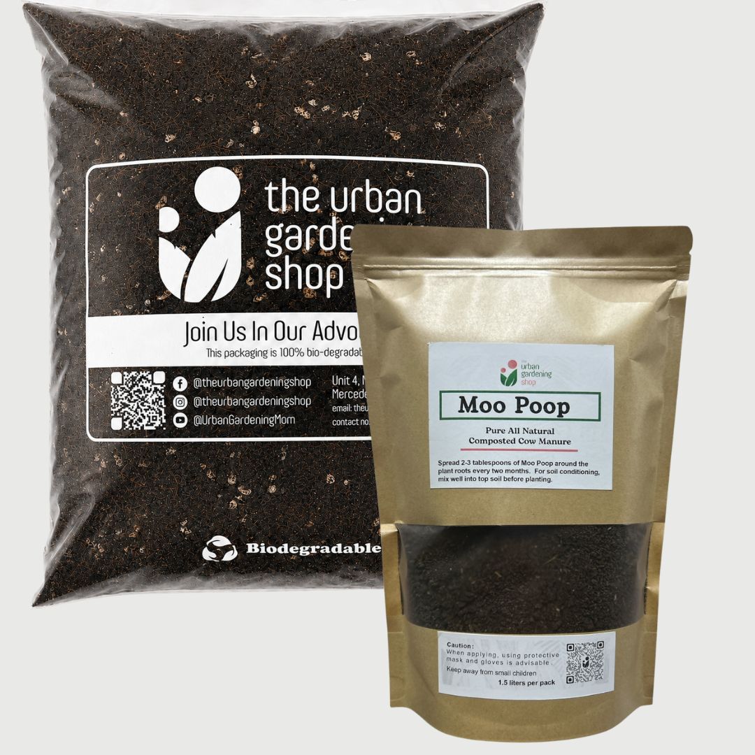 8-liter SOIL-LESS POTTING MIX FOR ALL PURPOSE   Soil-less Potting Mix (Better than Loam Soil) Plus Choice of Rabbit Manure, Chicken Manure or Worm Castings