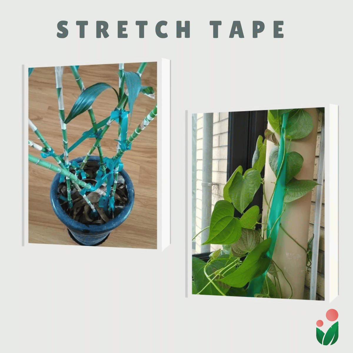 Green Garden Stretch Tie Tape