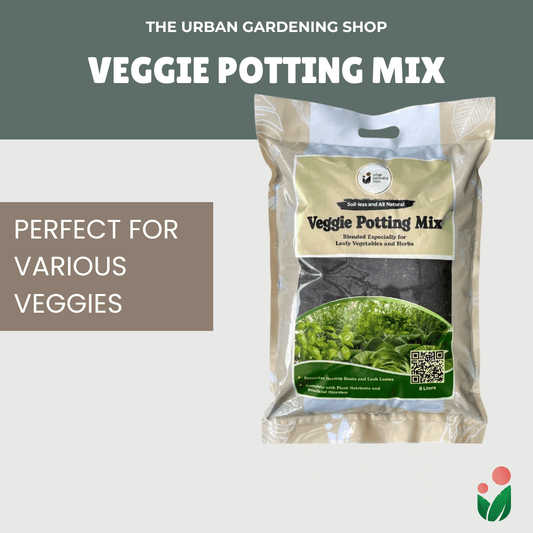 8-liter VEGGIE POTTING MIX   Premium Soilless Potting Mix for Leafy Greens and Herbs