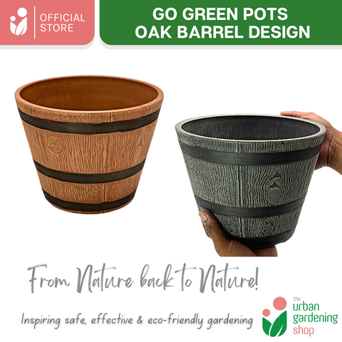 Go Green Eco-Friendly Garden Pots For Indoor Plants | OAK BARREL - 25cm
