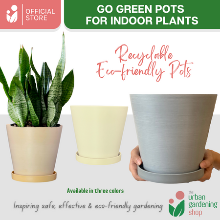 Go Green Eco-Friendly Garden Pots For Indoor Plants | LARGE Size - 19.5cm