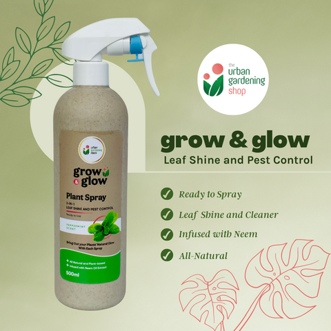 500ml Grow & Glow - Plant Spray For Leaf Cleaning, Shine and Protection