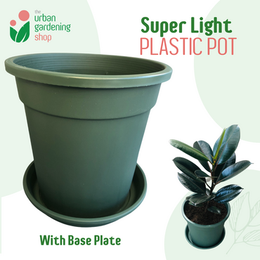 High Quality Lightweight Pots for Indoor Gardening - Includes Catch Plate