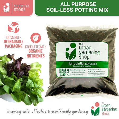 2-liter SOIL-LESS POTTING MIX FOR ALL PURPOSE -  Best Growing Media for Potted Plants (Better than Garden Soil or Loam Soil)