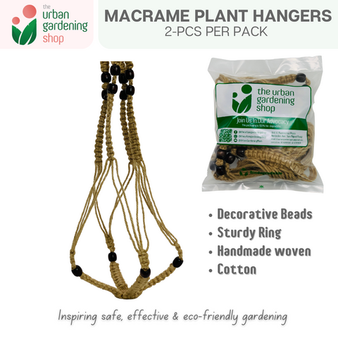 2-pcs Bohemian Macrame Plant Hangers|   Handmade High Quality Cotton