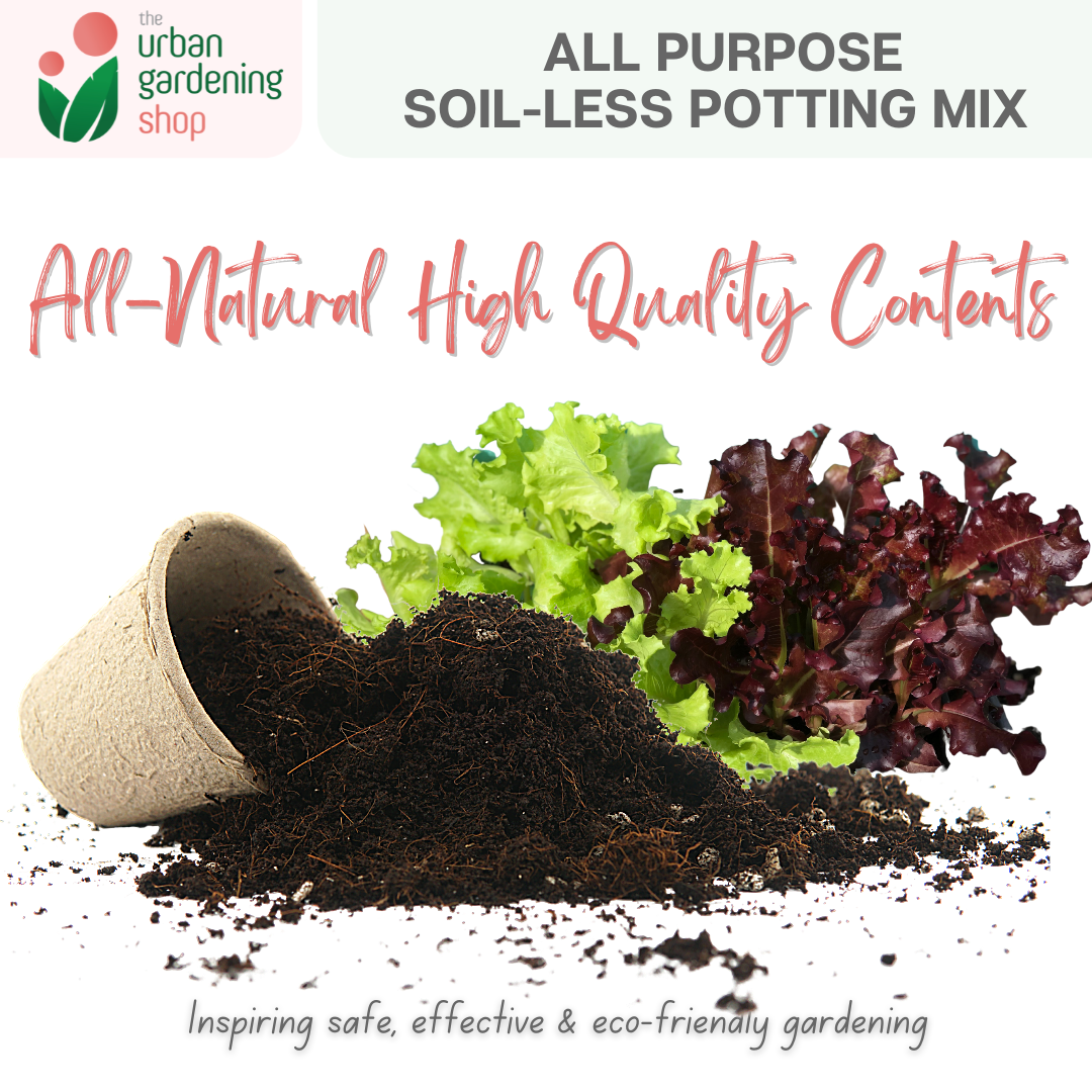 2-liter SOIL-LESS POTTING MIX FOR ALL PURPOSE -  Best Growing Media for Potted Plants (Better than Garden Soil or Loam Soil)