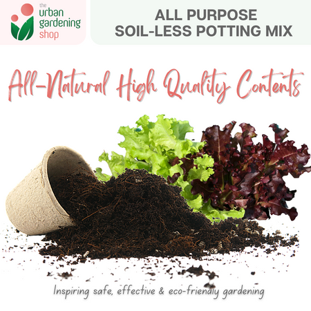 2-liter SOIL-LESS POTTING MIX FOR ALL PURPOSE -  Best Growing Media for Potted Plants (Better than Garden Soil or Loam Soil)