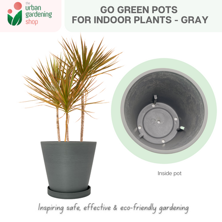 Go Green Eco-Friendly Garden Pots For Indoor Plants | LARGE Size - 19.5cm