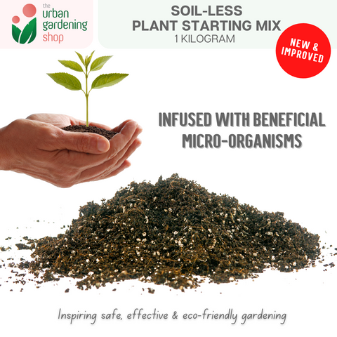 Soil-less Plant Starting Mix (2.0 Liter per Pack + FREE Starting Guide Kit)| Best Grow Media For Starting Plants