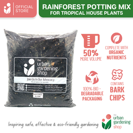 Soil-less Rainforest Potting Mix  For Tropical House Plants | Most Ideal for Small to Medium Indoor Plant Varieties