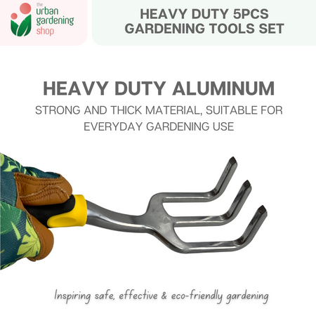 5-in-1 Heavy Duty Gardening Tools Set|  Made of Premium Aluminum Alloy
