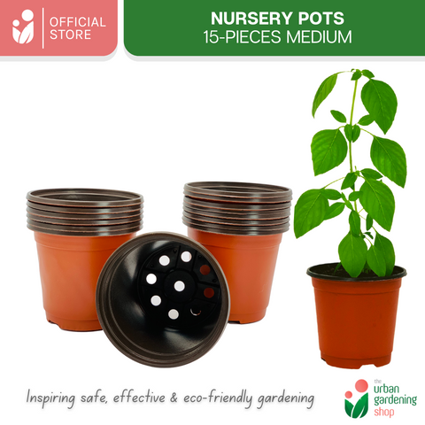Lightweight Nursery Seedling Pots |  Plastic Red and Black Color in 3 Different Sizes