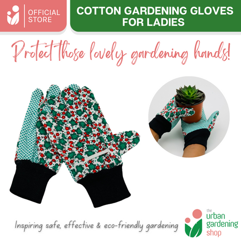 Cotton Floral Gardening Gloves for Ladies |  Protects against Dirt, Grime, and other Harmful Substances