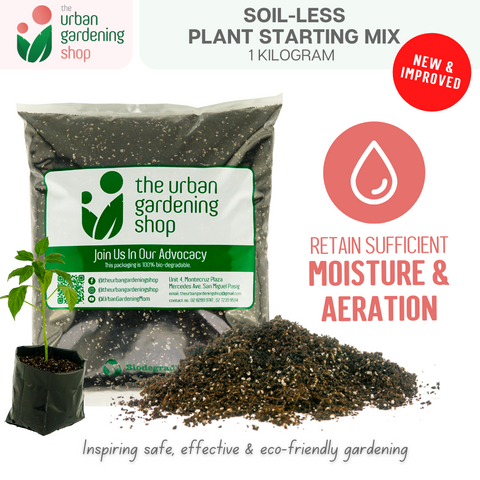 Soil-less Plant Starting Mix (2.0 Liter per Pack + FREE Starting Guide Kit)| Best Grow Media For Starting Plants