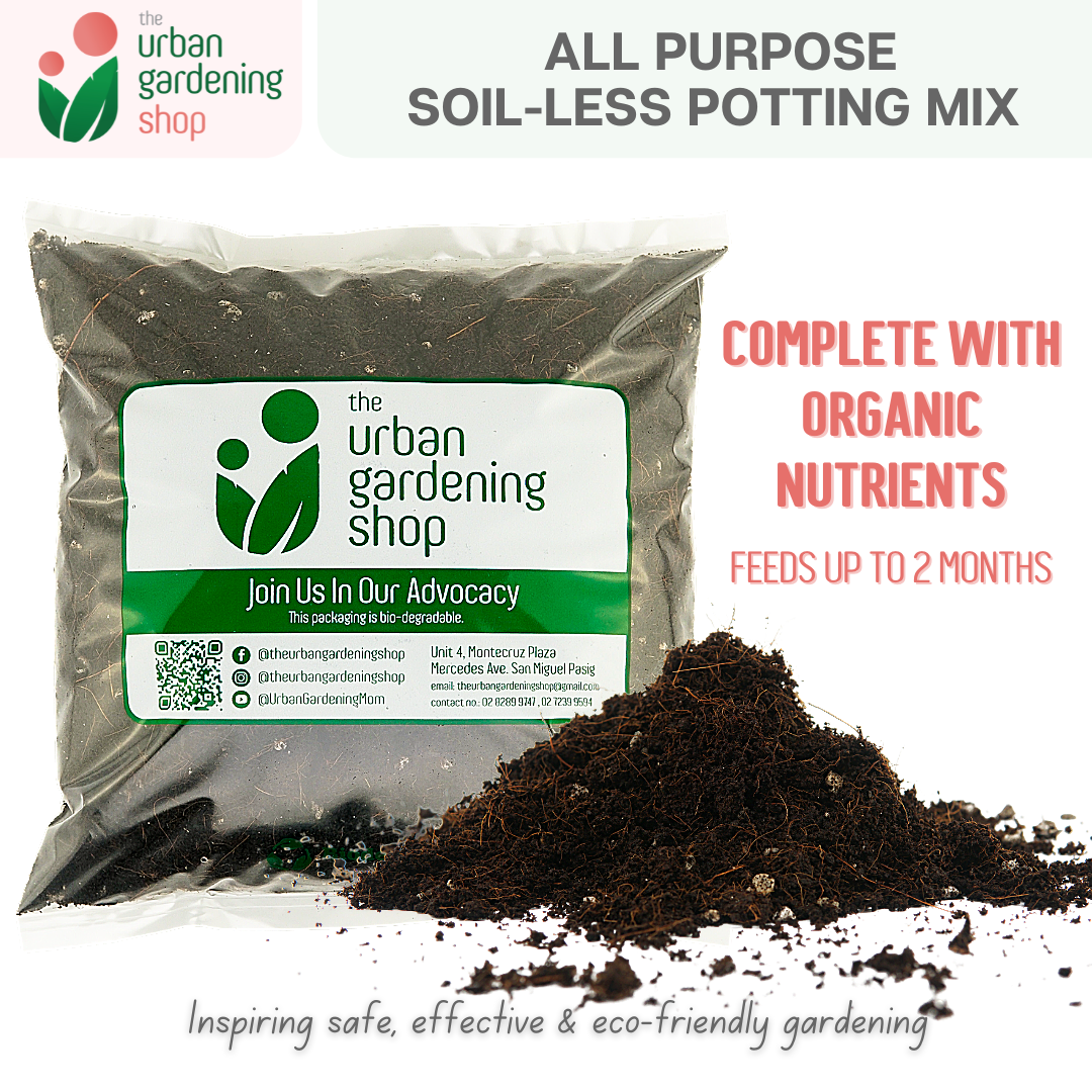 2-liter SOIL-LESS POTTING MIX FOR ALL PURPOSE -  Best Growing Media for Potted Plants (Better than Garden Soil or Loam Soil)