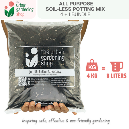 8-liter SOIL-LESS POTTING MIX FOR ALL PURPOSE   Soil-less Potting Mix (Better than Loam Soil) Plus Choice of Rabbit Manure, Chicken Manure or Worm Castings