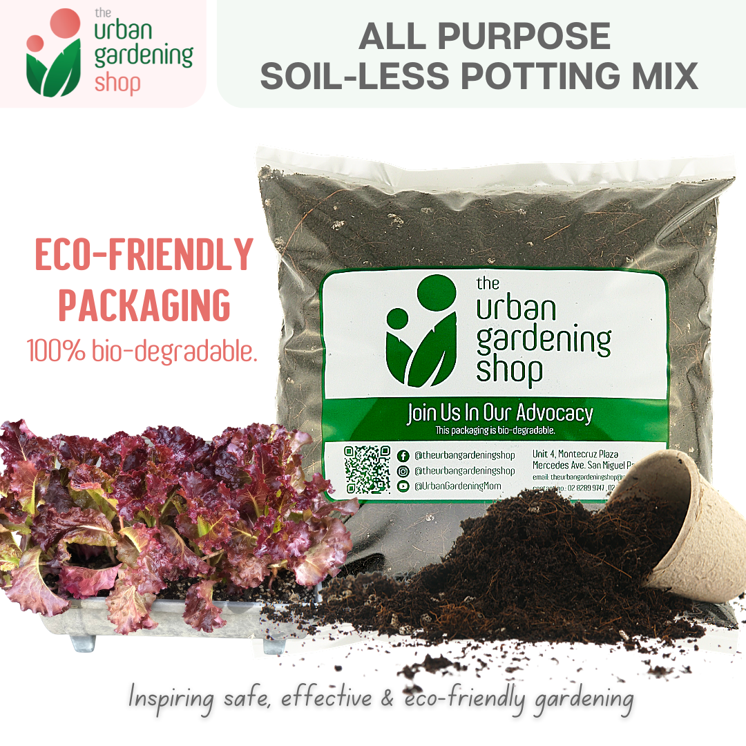 2-liter SOIL-LESS POTTING MIX FOR ALL PURPOSE -  Best Growing Media for Potted Plants (Better than Garden Soil or Loam Soil)