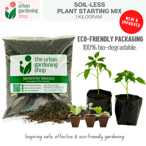 Soil-less Plant Starting Mix (2.0 Liter per Pack + FREE Starting Guide Kit)| Best Grow Media For Starting Plants