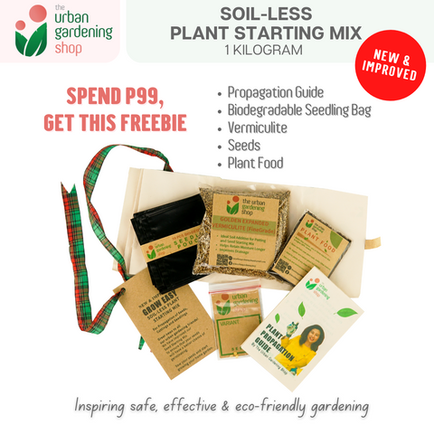 Soil-less Plant Starting Mix (2.0 Liter per Pack + FREE Starting Guide Kit)| Best Grow Media For Starting Plants