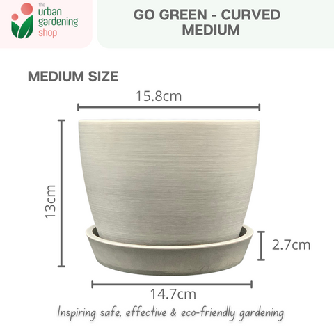 Go Green Eco-Friendly Garden Pots For Indoor Plants | CURVED DESIGN