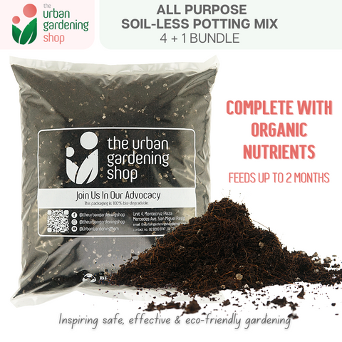 8-liter SOIL-LESS POTTING MIX FOR ALL PURPOSE   Soil-less Potting Mix (Better than Loam Soil) Plus Choice of Rabbit Manure, Chicken Manure or Worm Castings