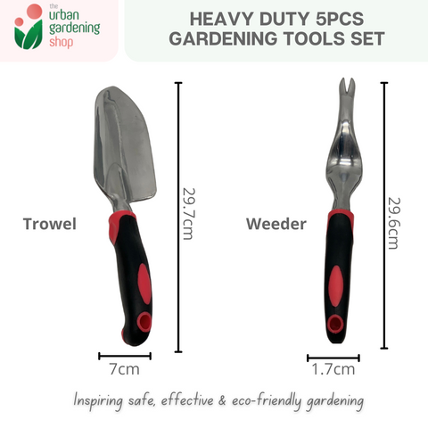 5-in-1 Heavy Duty Gardening Tools Set|  Made of Premium Aluminum Alloy