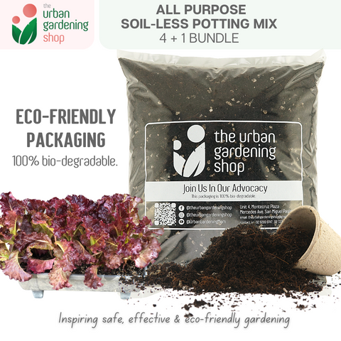 8-liter SOIL-LESS POTTING MIX FOR ALL PURPOSE   Soil-less Potting Mix (Better than Loam Soil) Plus Choice of Rabbit Manure, Chicken Manure or Worm Castings