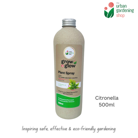 GROW & GLOW Plant Spray - (New & Improved) 2-in-1 Plant Shine and Pest Control Spray