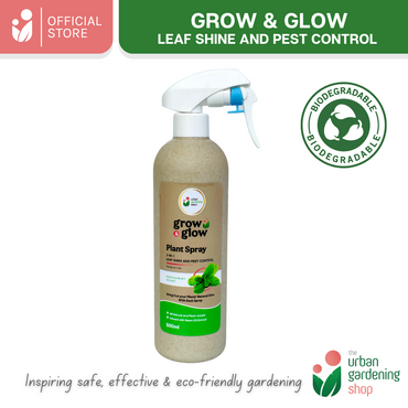 GROW & GLOW Plant Spray - (New & Improved) 2-in-1 Plant Shine and Pest Control Spray