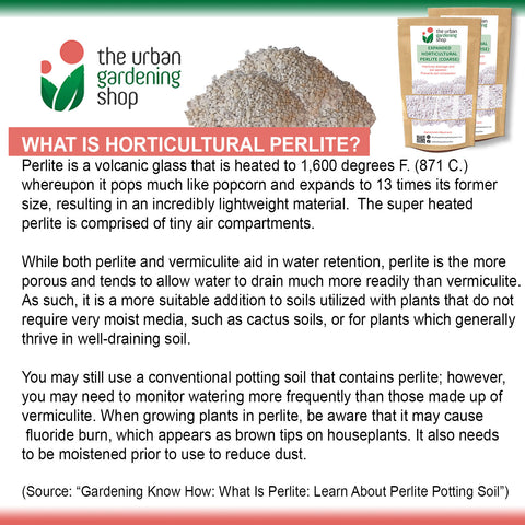 EXPANDED PERLITE FOR GARDENING USE   – To Improve Drainage and Aeration