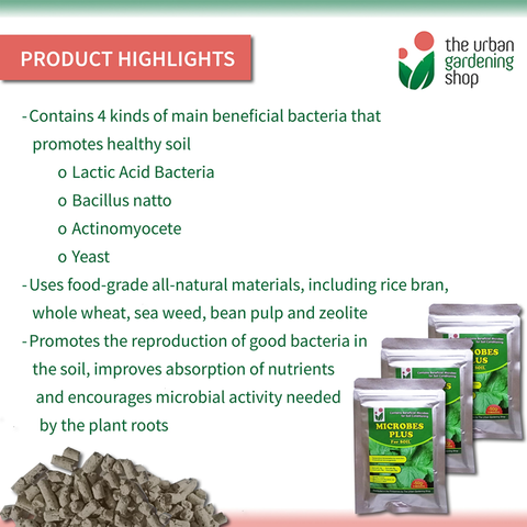 SOIL MICROBES PLUS - Contains Beneficial Micro-organisms that Help Promote Good Healthy Soil
