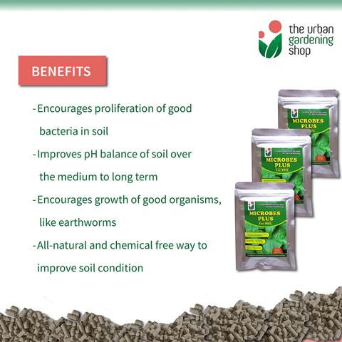 SOIL MICROBES PLUS - Contains Beneficial Micro-organisms that Help Promote Good Healthy Soil