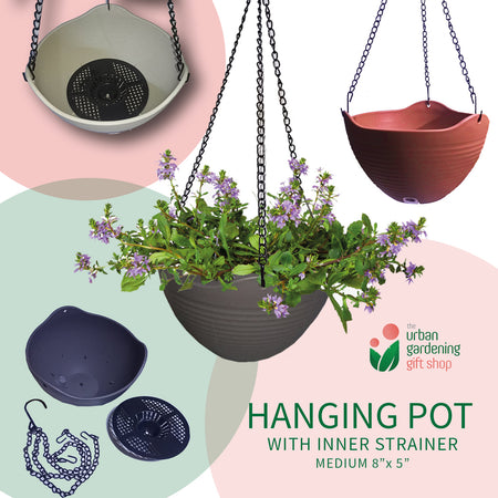 HANGING PLANT POTS   - Stylish, Heavy Duty and High Quality for Indoor and Outdoor  Use