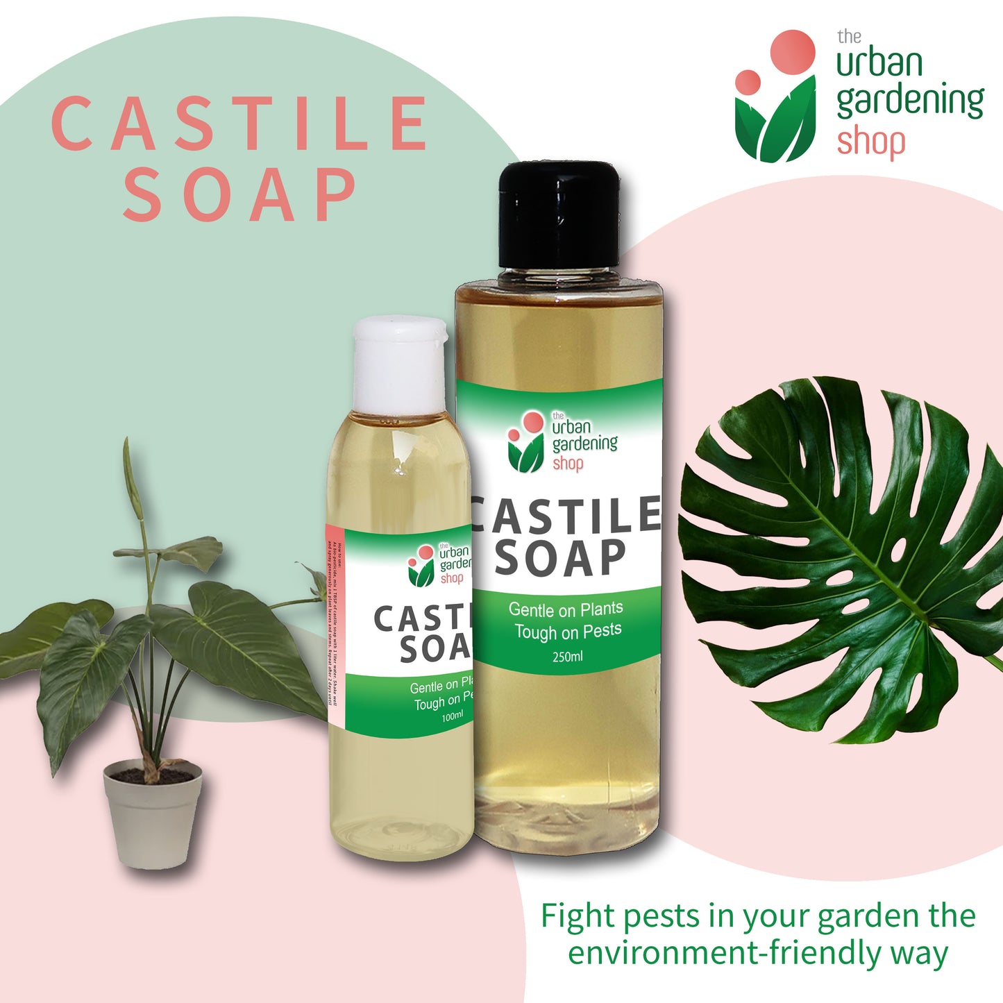 LIQUID CASTILE SOAP  Organic Pesticide, Safe, Environment-friendly and Non-toxic Pest Control for the Garden
